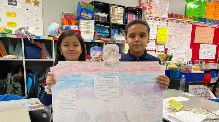 Juniata Park Academy celebrates Black History Month with art and books