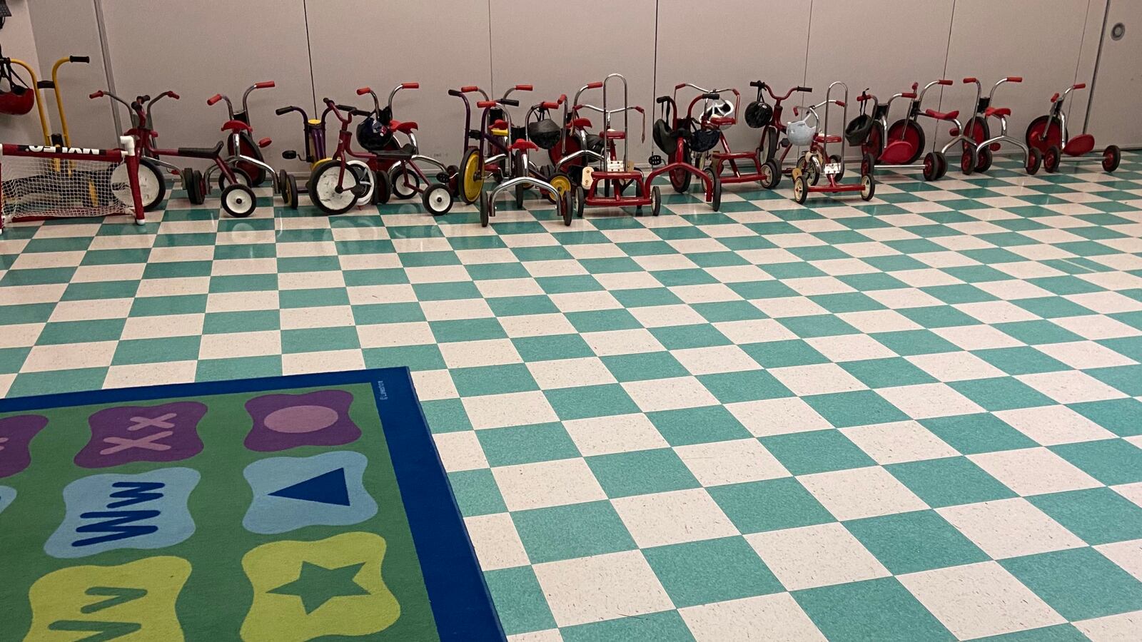 An empty gym at the Cotter Early Childhood Center on March 4, 2020.
