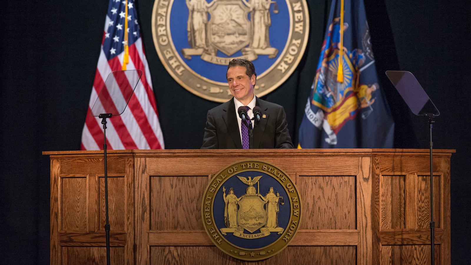 Governor Andrew Cuomo during his 2018 State of the State address.