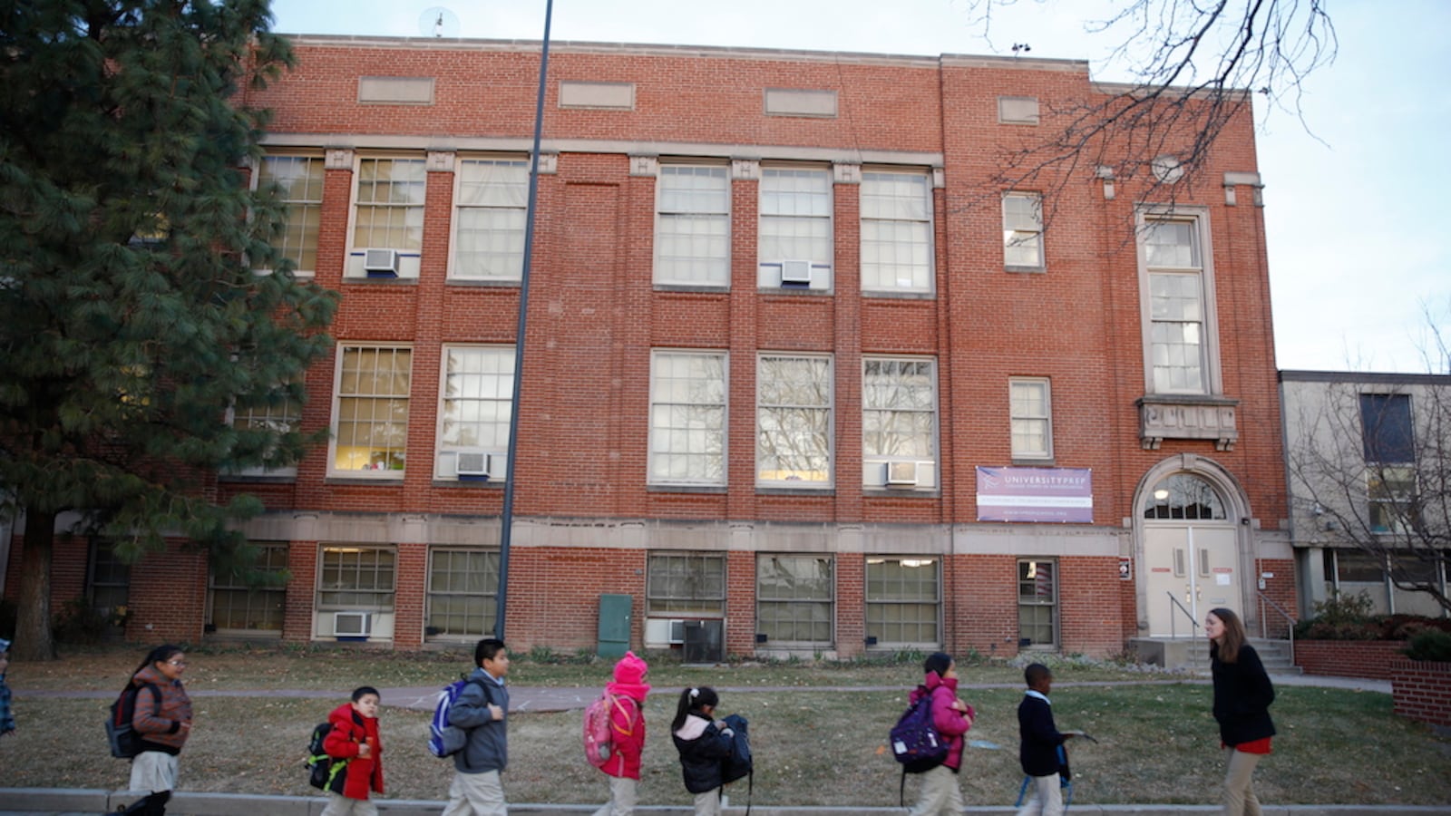 Students at University Prep, a public charter school located in a formerly-closed Denver Public Schools facility.