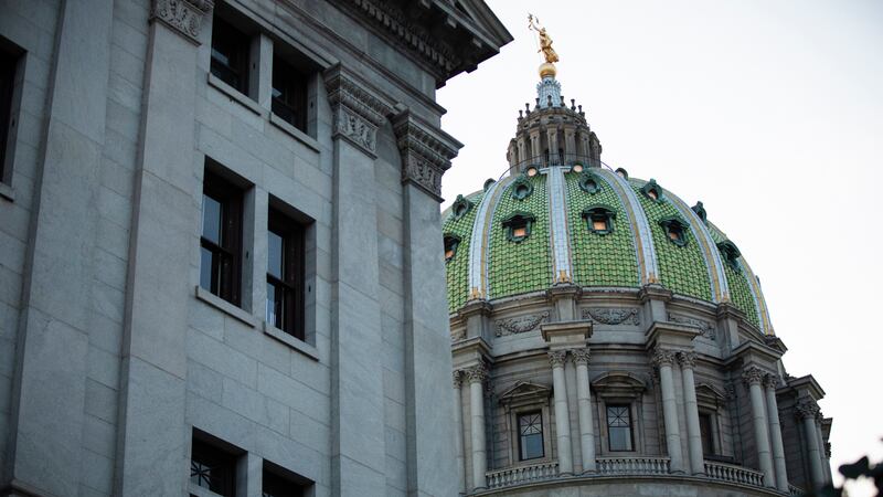 The dome of the Pennsylvania Capitol in Harrisburg