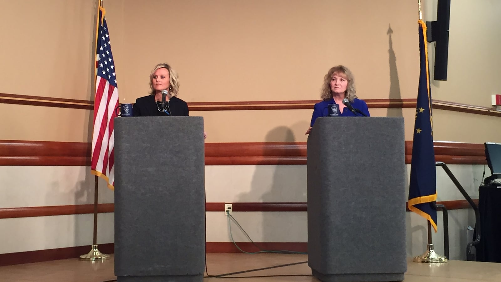 Glenda Ritz and Jennifer McCormick debated in Fort Wayne during the 2016 campaign this past fall.