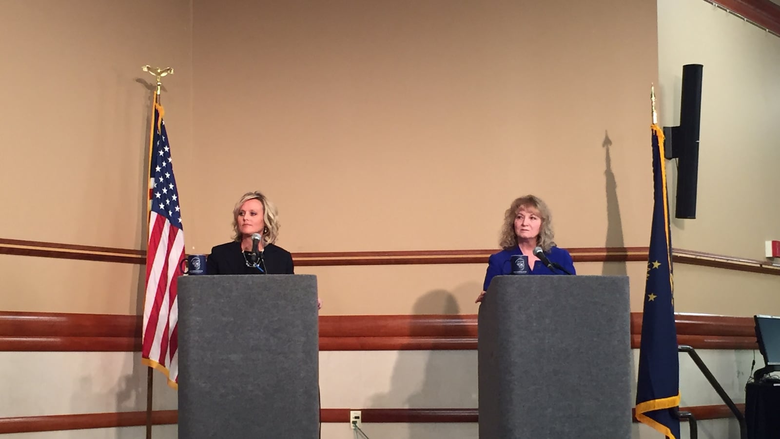 Glenda Ritz and Jennifer McCormick debated in Fort Wayne during the 2016 campaign this past fall.