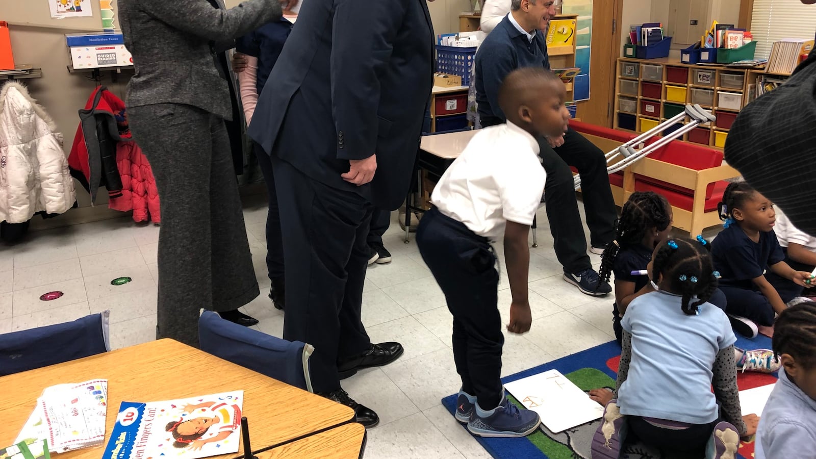 Illinois Gov. J.B. Pritzker visited a Chicago school last spring to tout additional investments in early education.