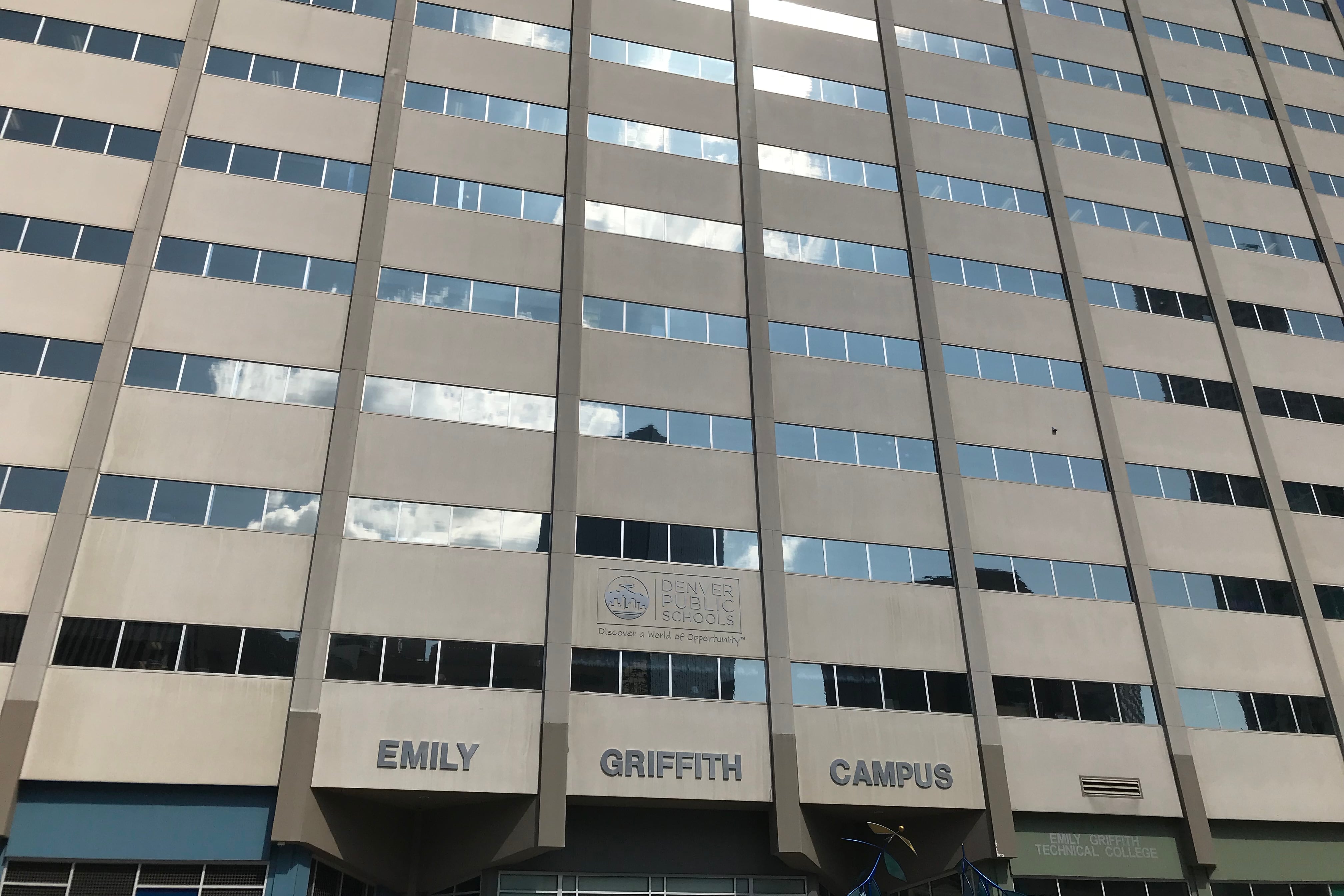 A photo of Denver Public Schools headquarters.