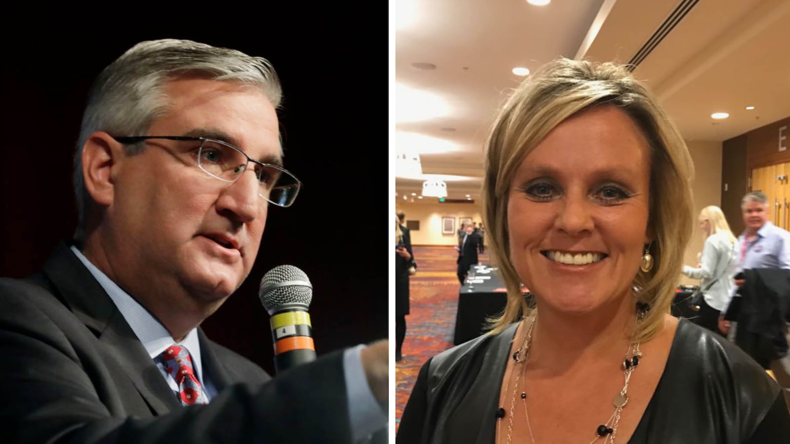 Gov. Eric Holcomb and State Superintendent Jennifer McCormick.