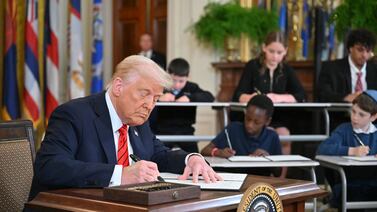 Trump has signed an executive order to close the Education Department. Here’s what it says.