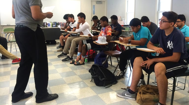 At hands-on program, black and Latino boys aim for selective colleges
