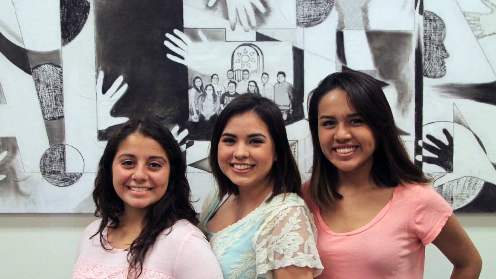 From left: Teresa Escobar, Nadia Rivas and Mariana Hernandez are undocumented students who have overcome barriers to higher education to attend Rhodes College, a private Christian school in Memphis.