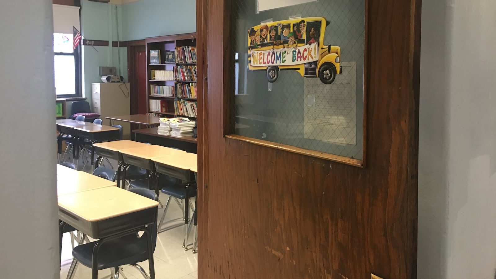 A classroom at Josephine Locke Elementary School