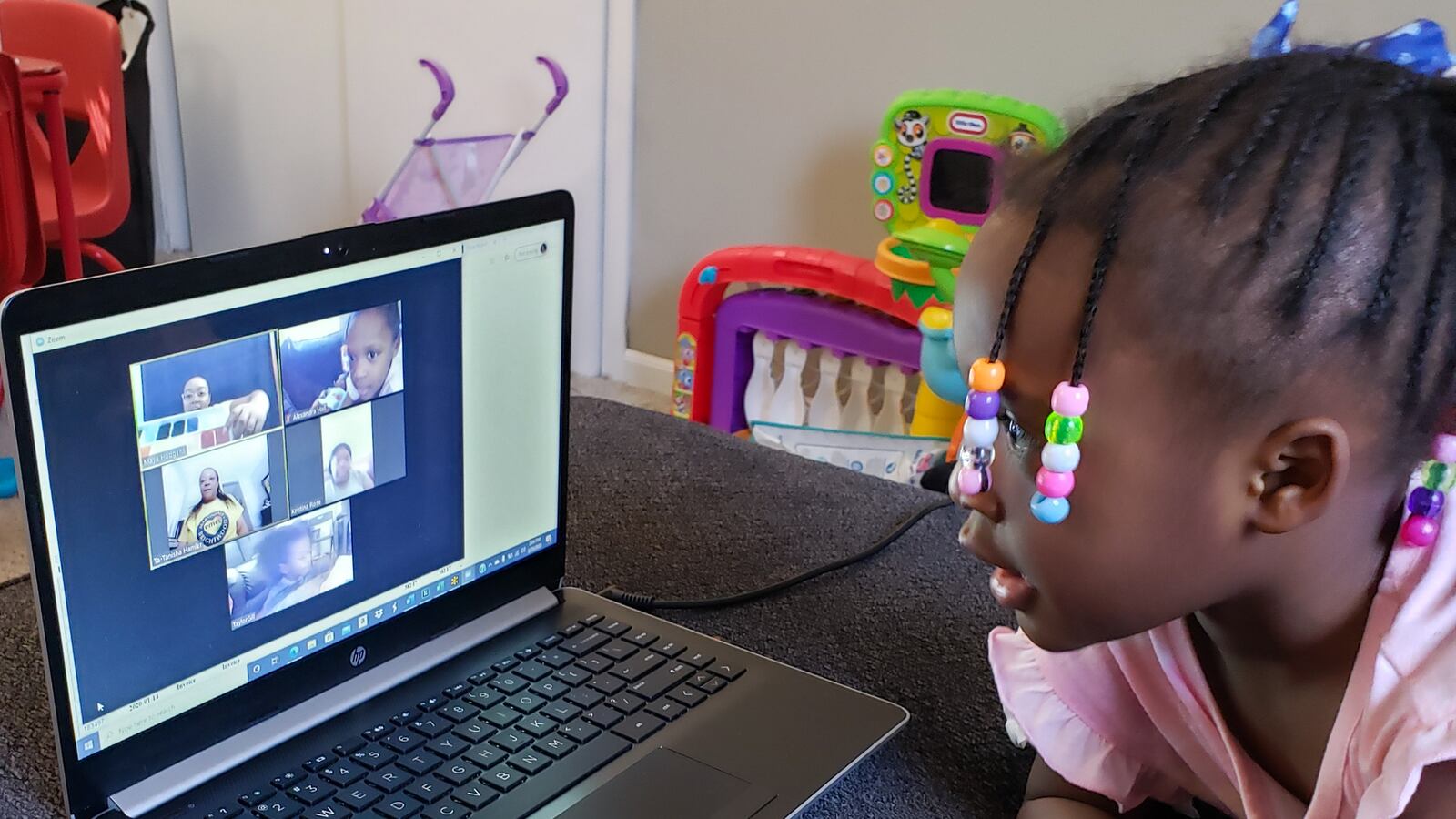 The Edna Martin Christian Center in Indianapolis is holding Zoom sessions for preschoolers in its child care ministry.