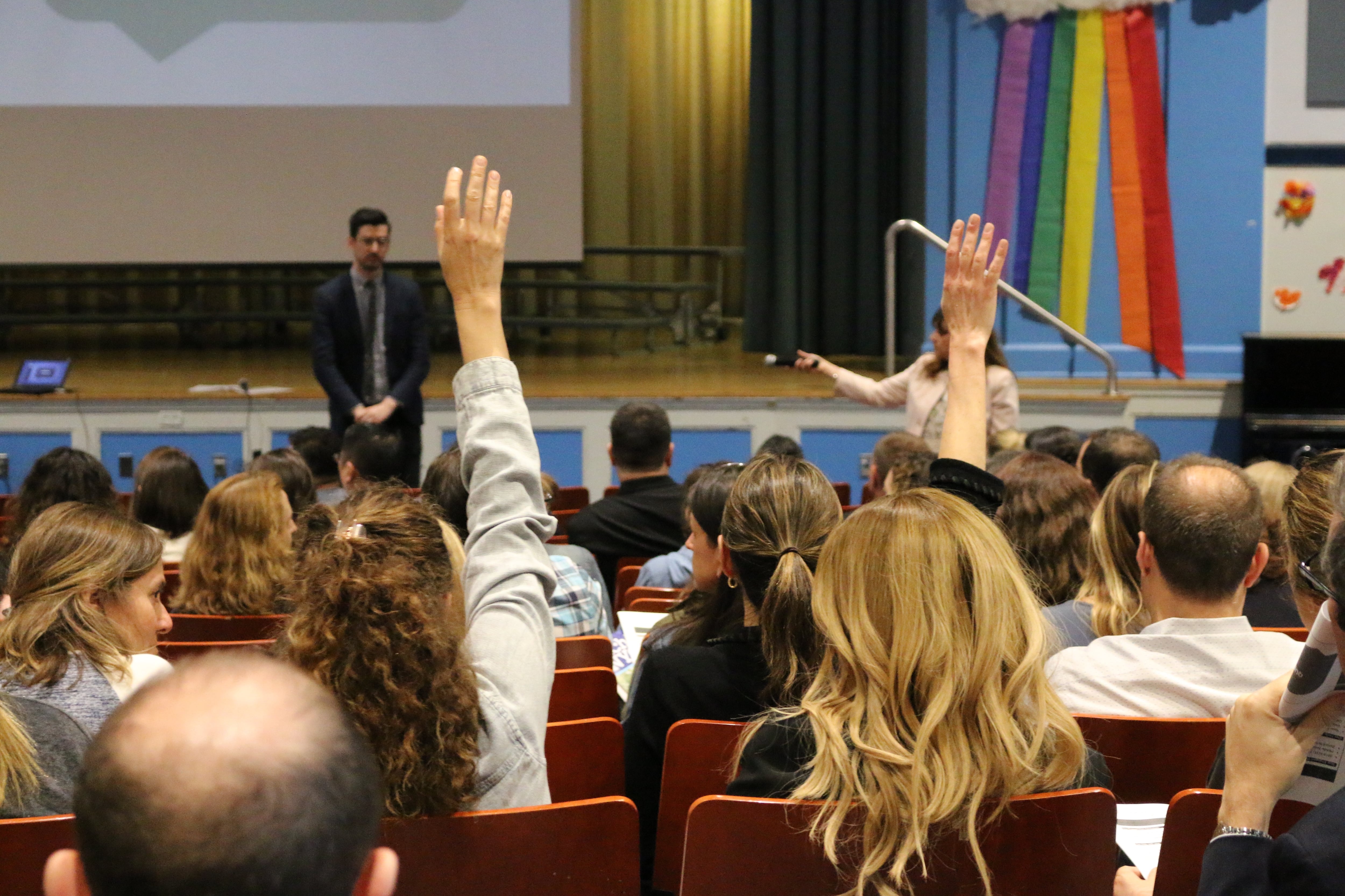 District 3 parents gathered at P.S. 75 to learn about the middle school admissions process. The district has a choice process and is implementing an integration plan to spur more academic diversity within middle schools. The district includes the Upper West Side and Harlem.