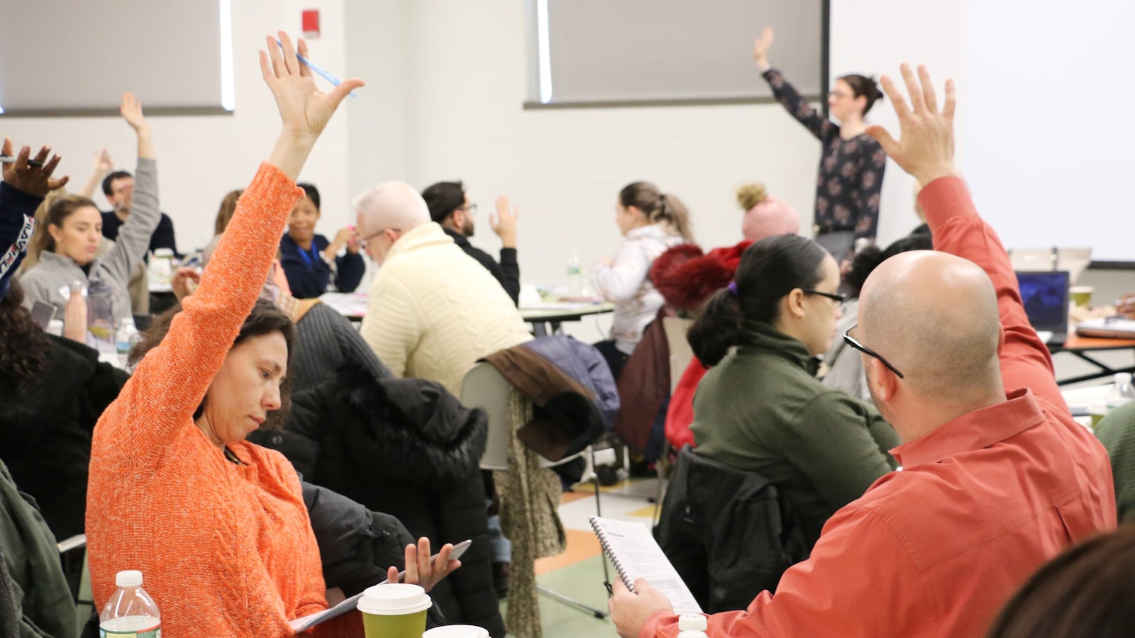 Dozens of Newark Public Schools teachers from the city's North Ward attended a training Wednesday led by the Uncommon Schools charter network.