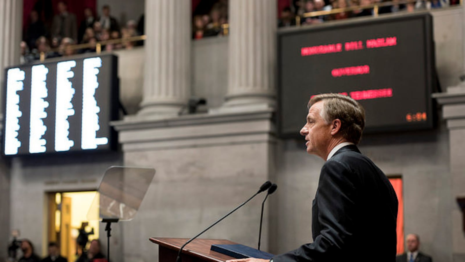 Tennessee Gov. Bill Haslam delivers his 2015 State of the State address.