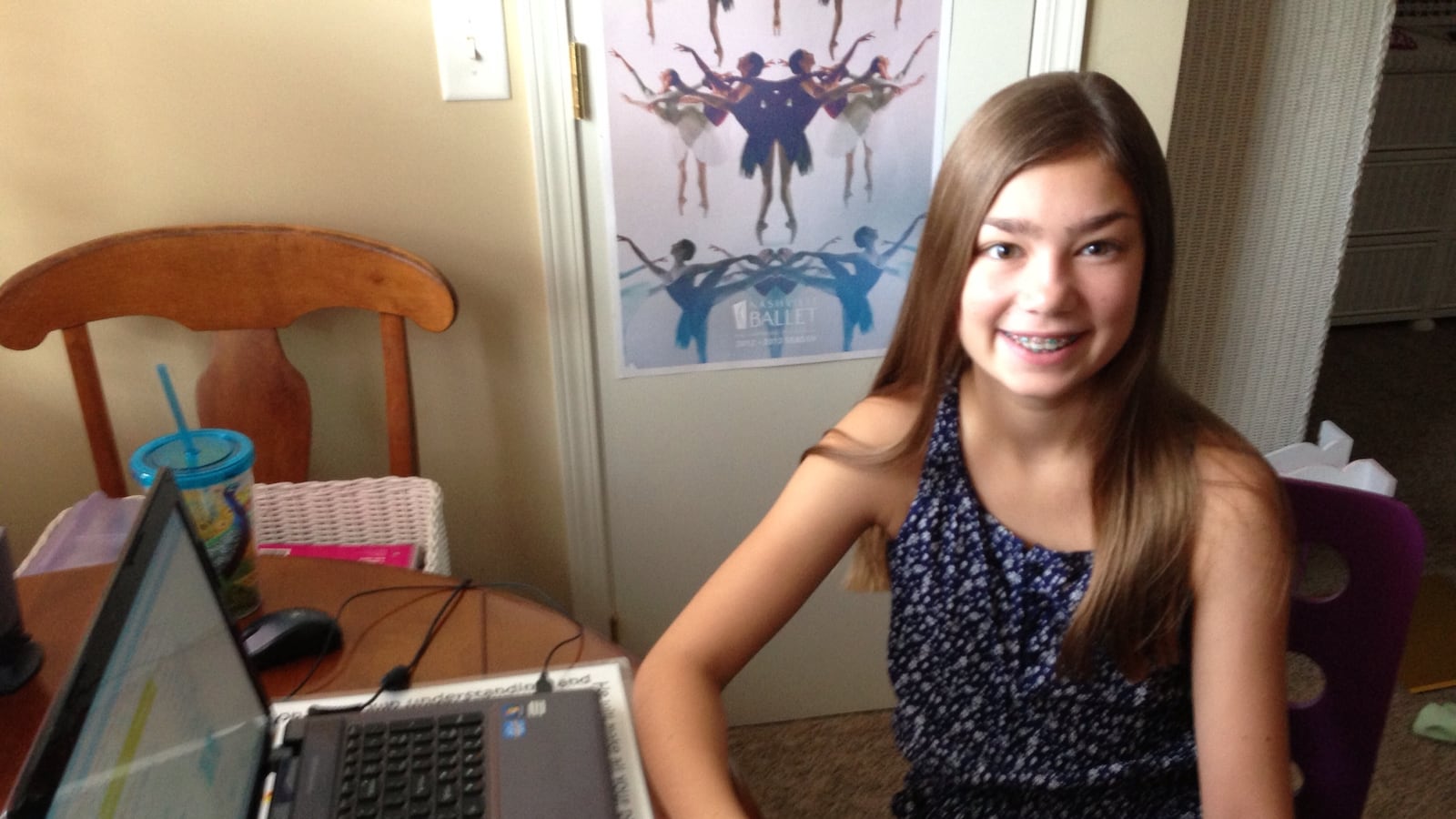 Lilly Painter, a Williamson County seventh-grader, enjoys taking online classes through the Tennessee Virtual Academy, allowing her the flexibility to pursue her passion of dance.