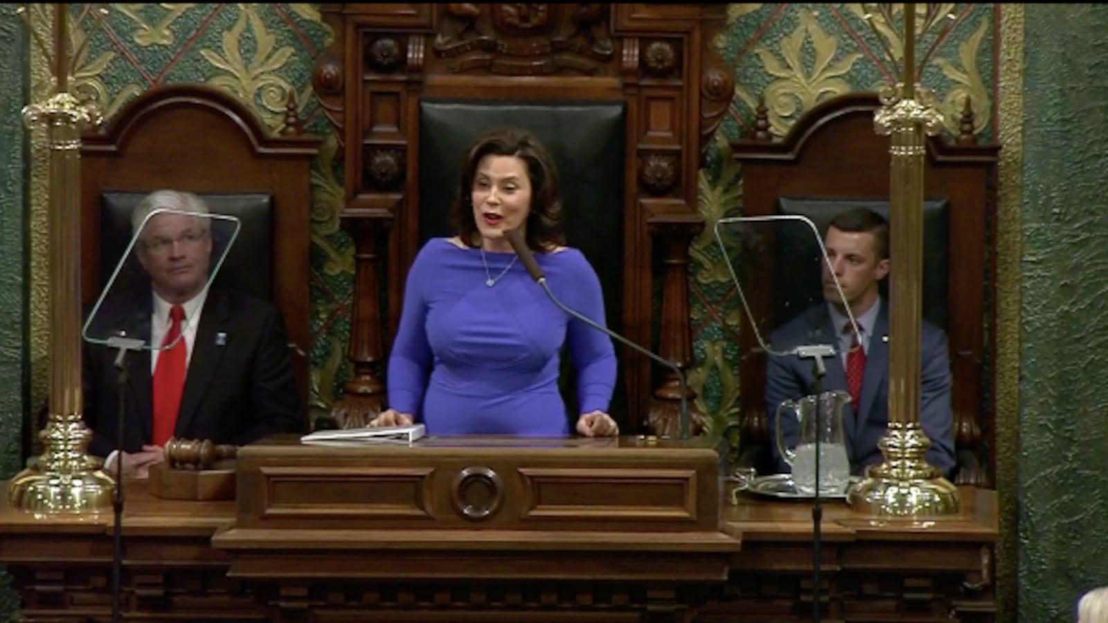 Gov. Gretchen Whitmer delivers her first State of the State address on Tuesday, Feb. 12, 2019.