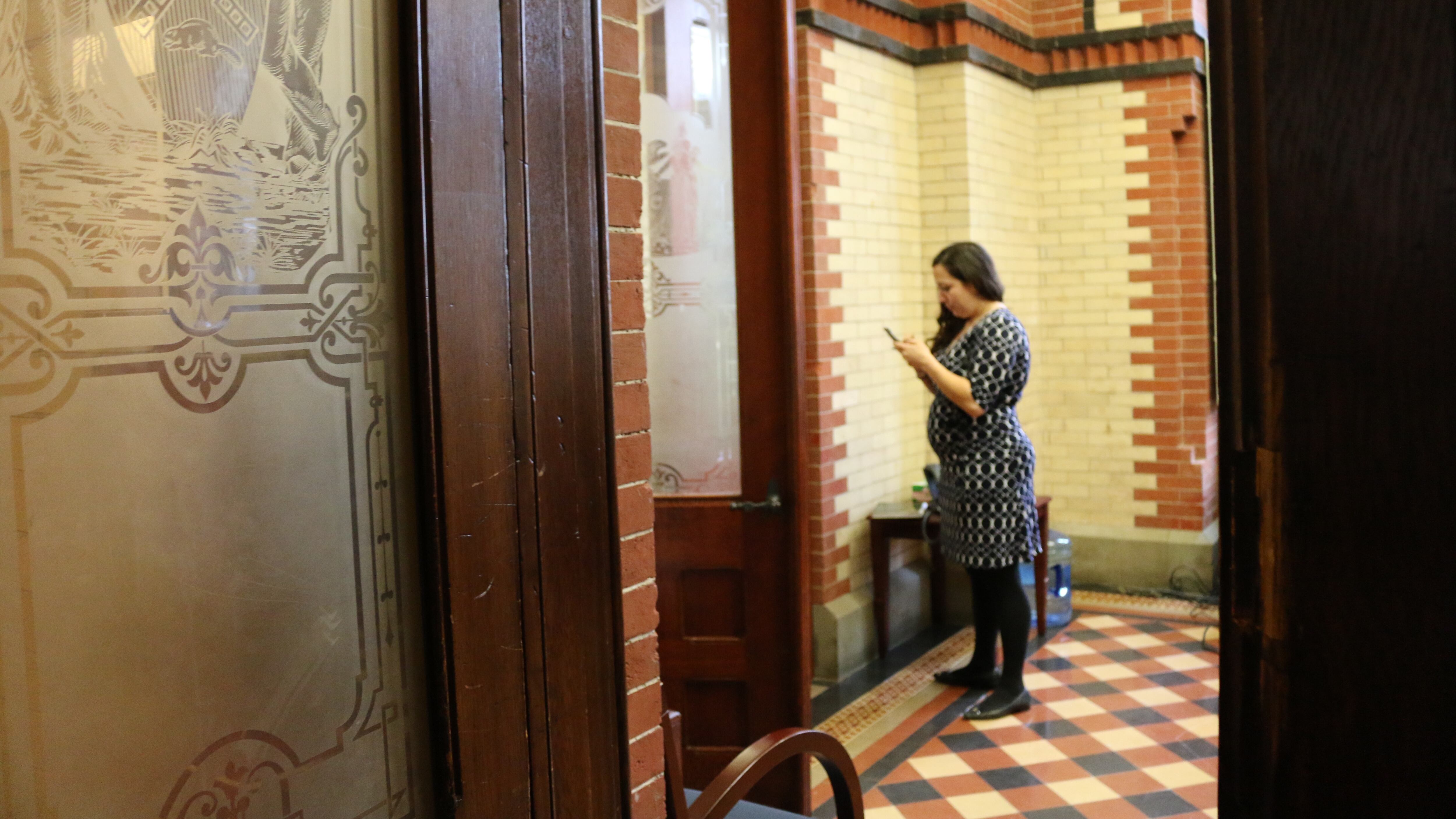 The chancellor’s Chief of Staff, Ursulina Ramirez, lingered in Carmen Fariña’s empty office after the chancellor left the education department headquarters.