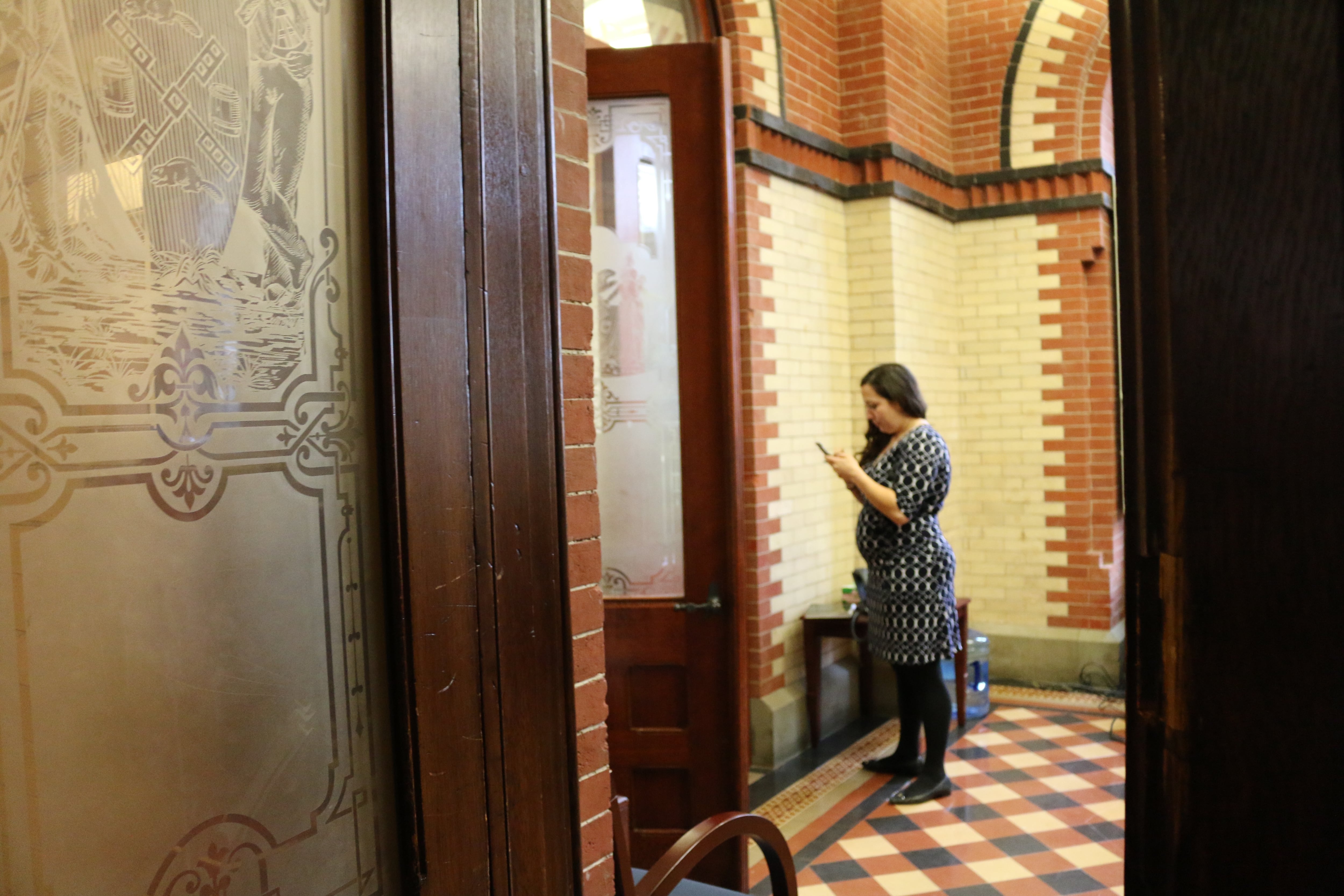 The chancellor’s Chief of Staff, Ursulina Ramirez, lingered in Carmen Fariña’s empty office after the chancellor left the education department headquarters.