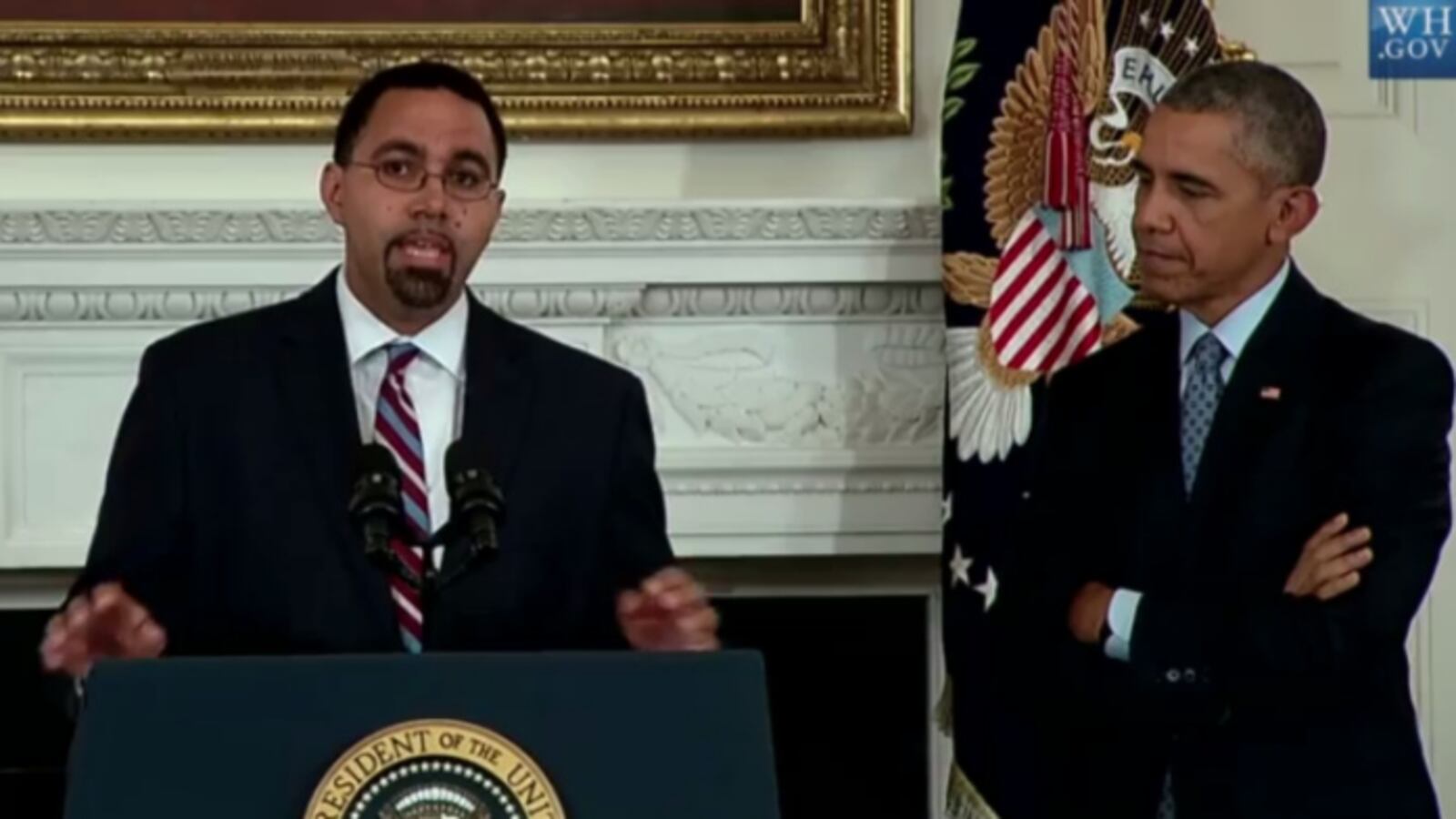 President Obama announced Friday that former New York State Education Commissioner John King would replace Arne Duncan as U.S. education secretary. ( Photo by WhiteHouse.gov )