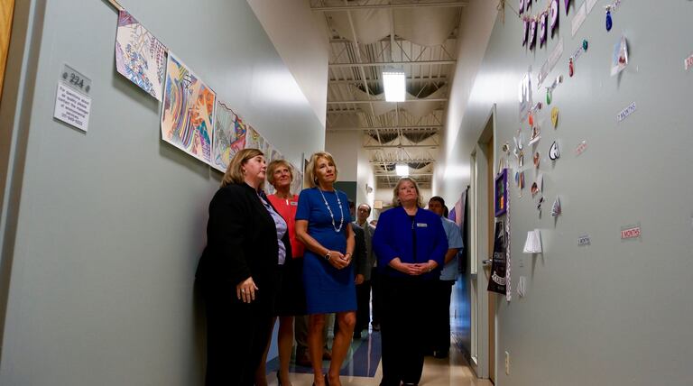 DeVos uses disappointing national test scores to criticize federal involvement in education, push ‘education freedom’