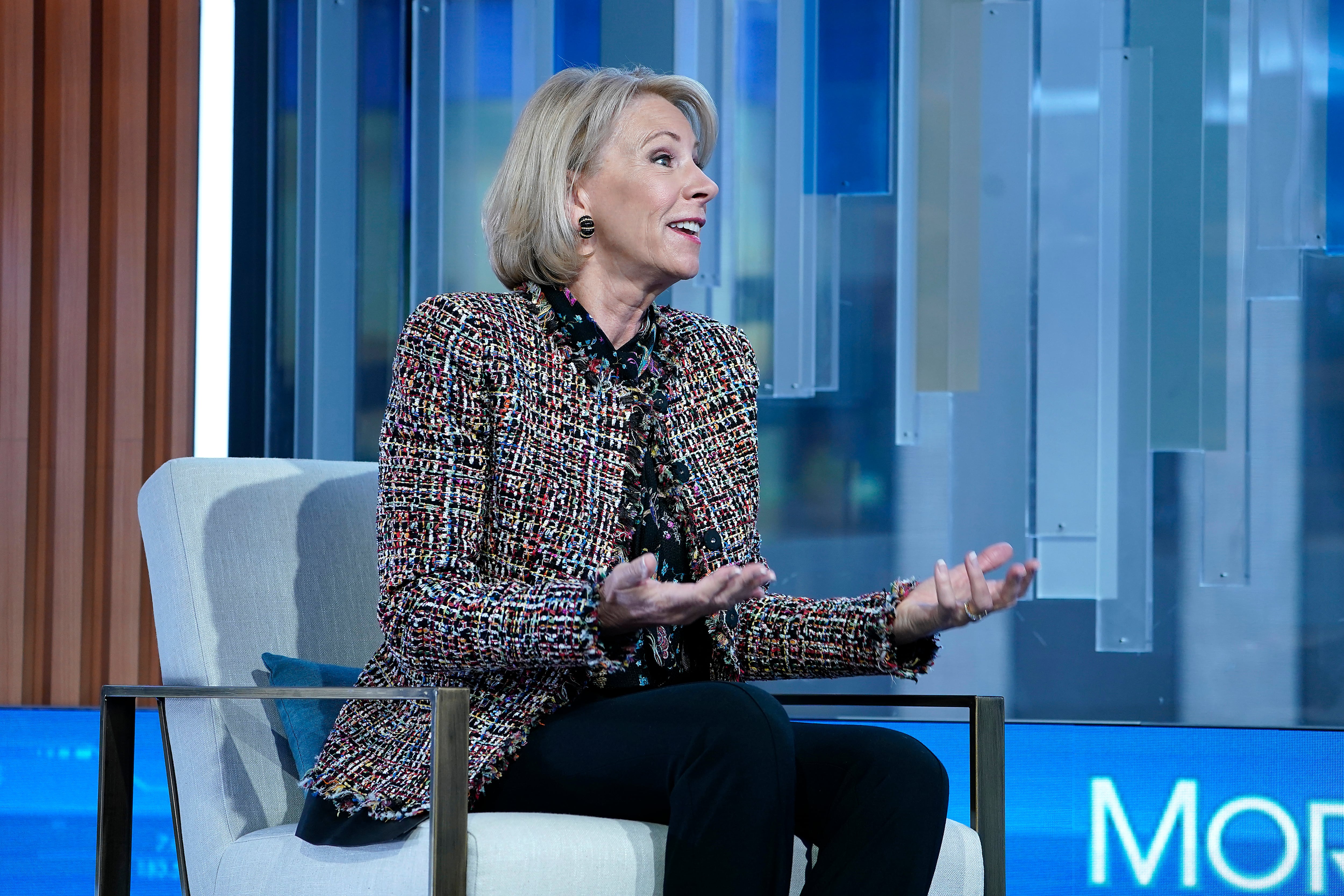 Education Secretary Betsy Devos Visits “Mornings With Maria”