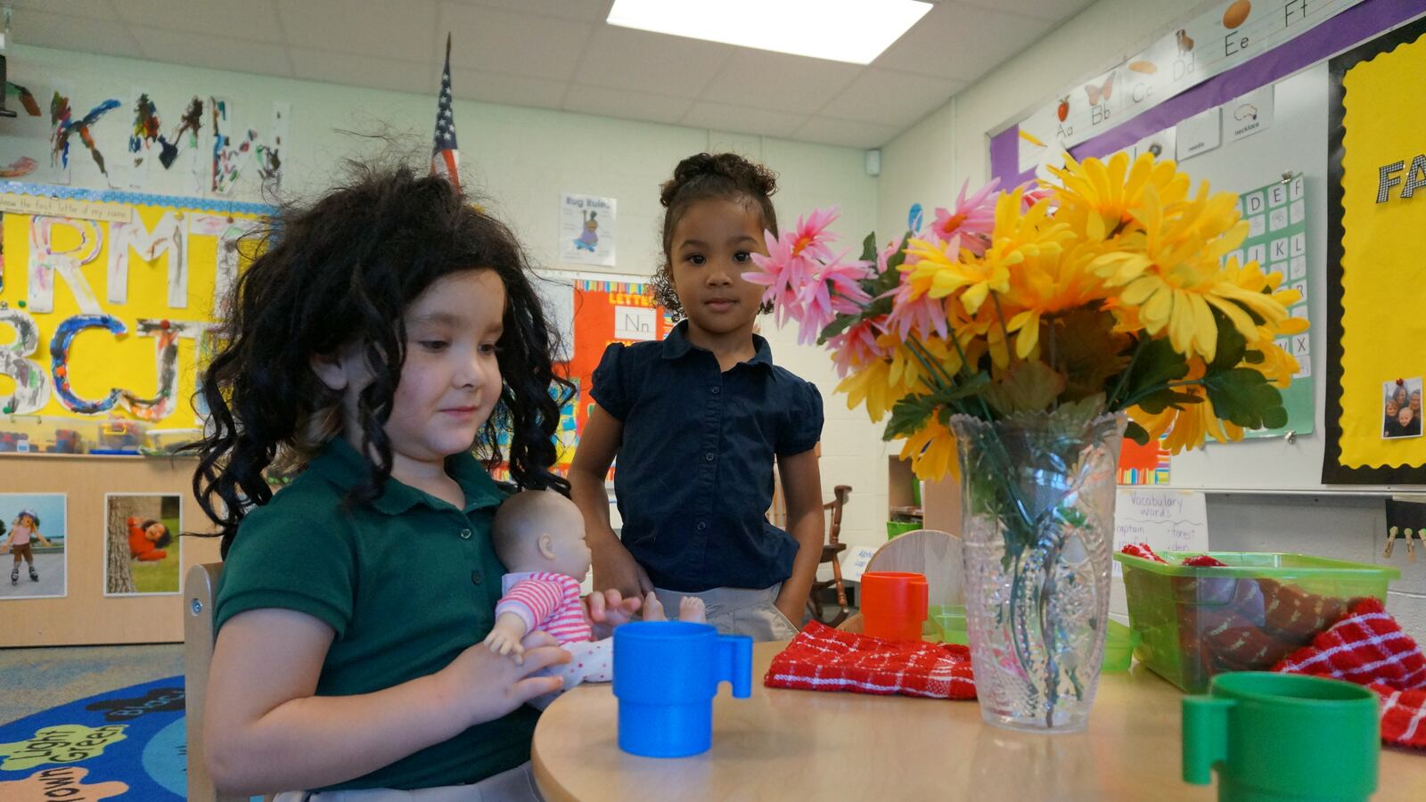Preschoolers play at School 55 in Indianapolis Public Schools.