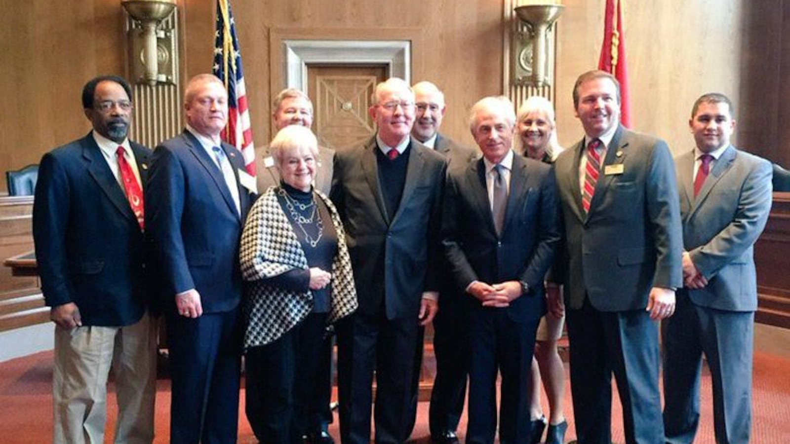 Members of the Tennessee School Boards Association  meet with lawmakers in Washington D.C., including U.S. Sens. Lamar Alexander and Bob Corker.