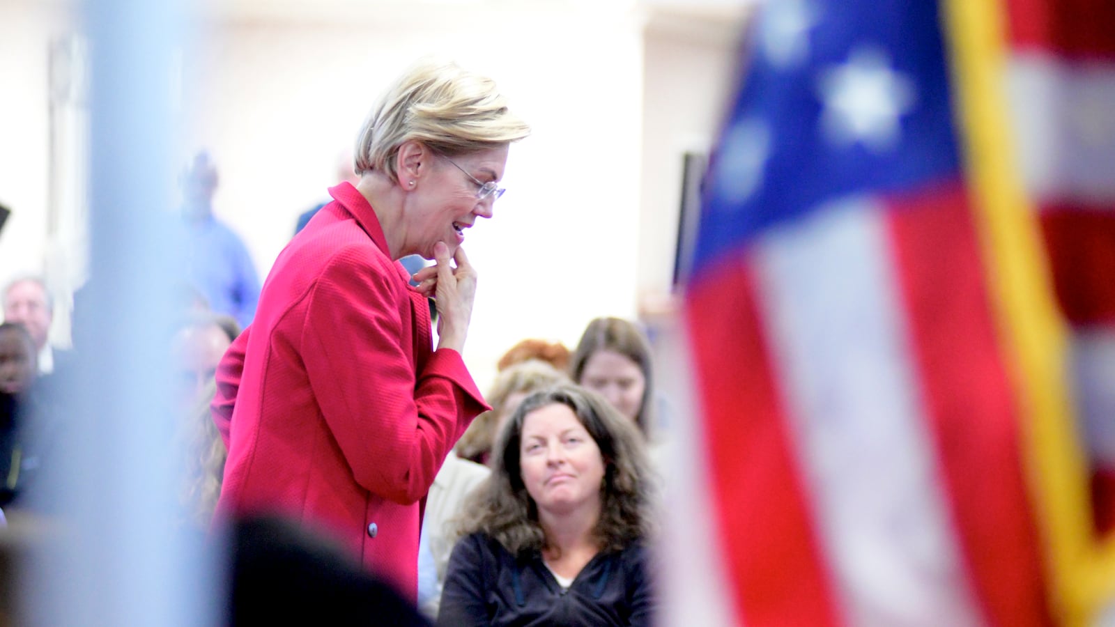 Sen. Elizabeth Warren speaks at a town hall with members of the American Federation of Teachers in Philadelphia in May 2019.