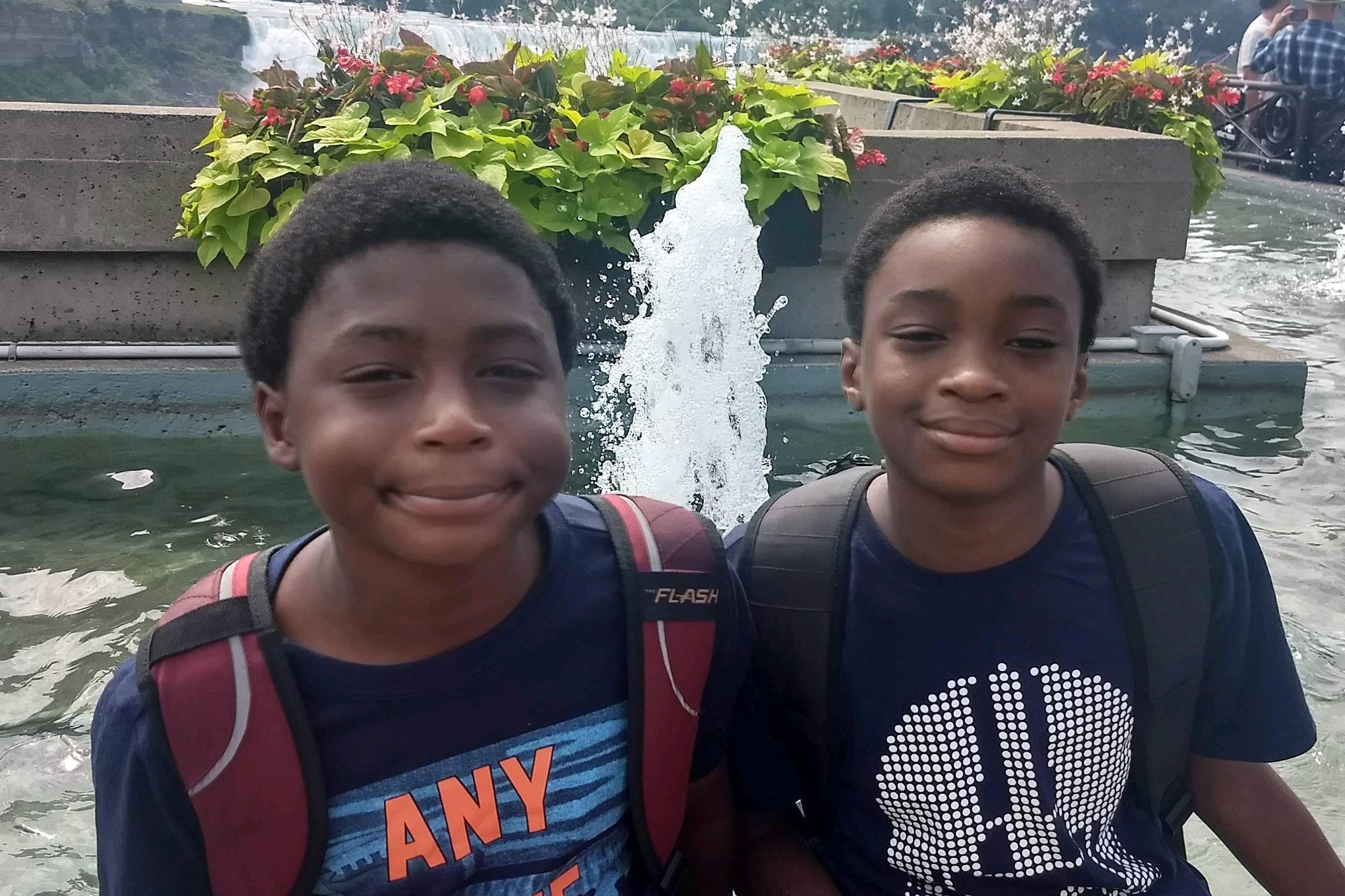 Rilan Zahir, left, and his brother, Amden, are enrolled at Soundview Academy in the Bronx.