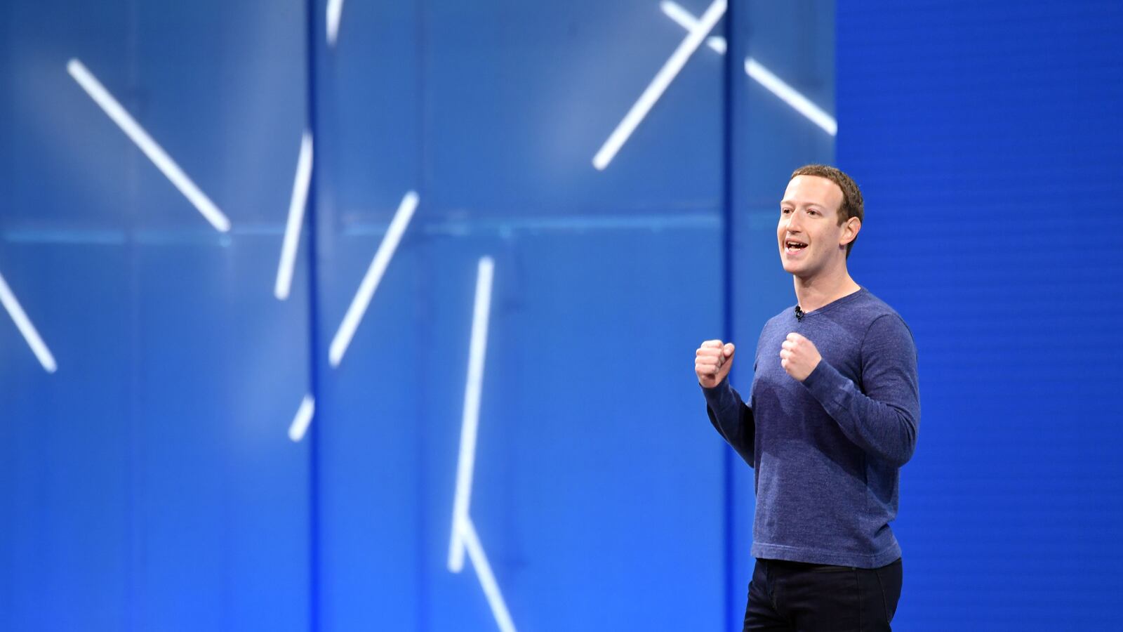 Facebook CEO Mark Zuckerberg speaks in San Jose, California on May 1, 2018. (Photo by JOSH EDELSON / AFP)