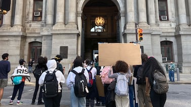 Philadelphia students protest Trump’s election win, climate change policies
