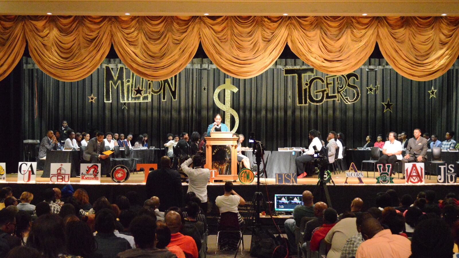 At some Memphis high schools, assemblies are held to celebrate academic all-stars and the scholarship money they've been awarded.