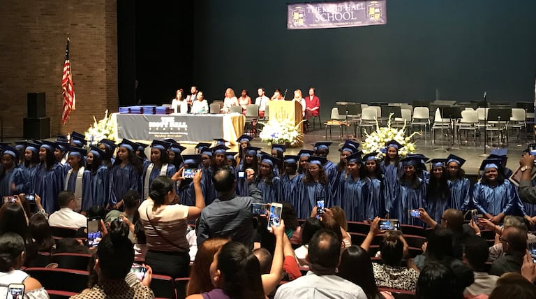 ‘We’re going to move the agenda’: Chancellor Carranza speaks at graduation for top screened middle school