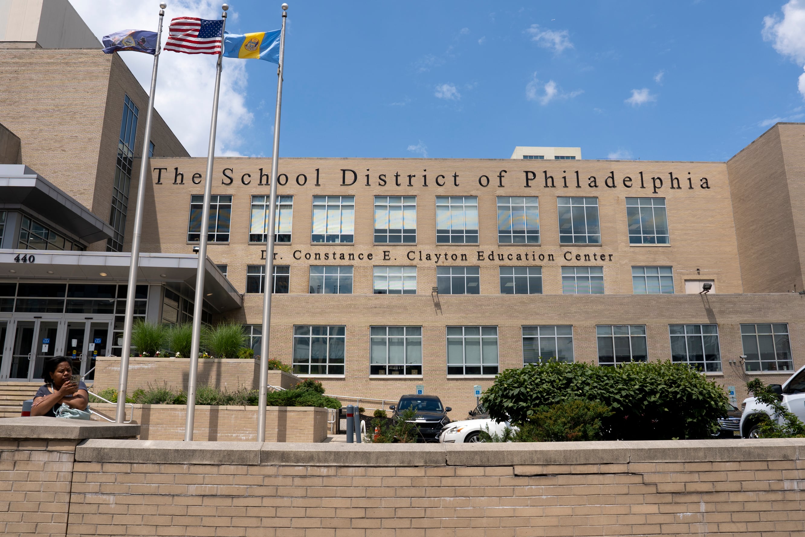 A photograph of a brownish building.