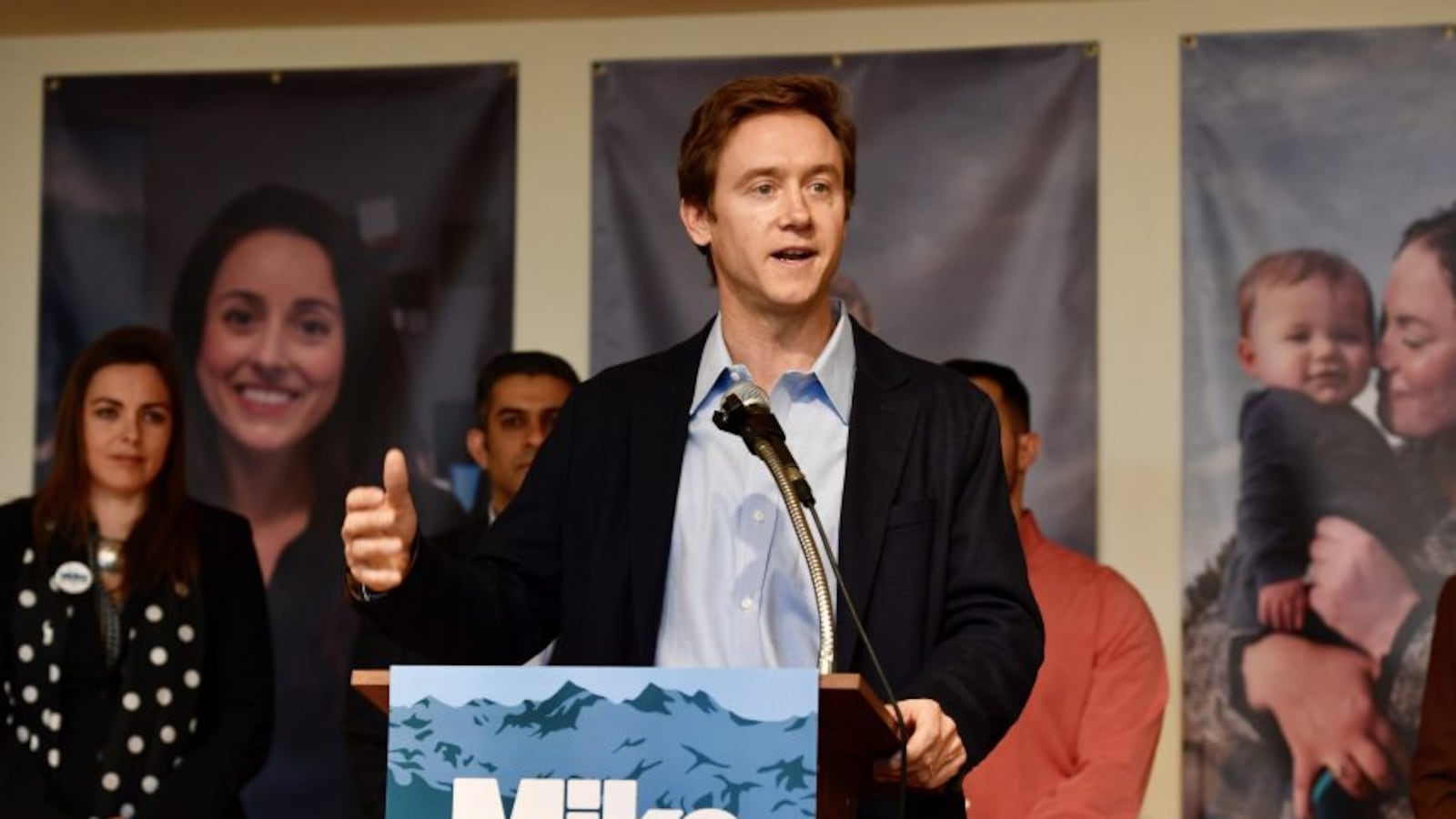 Former Colorado state Sen. Mike Johnston announces his bid to run for Colorado governor in 2017 (Andy Cross, The Denver Post).
