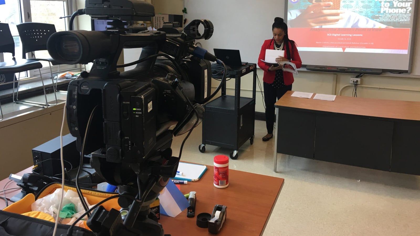 Shelby County Schools educators recorded lessons for TV to reach more students who may not have internet access.
