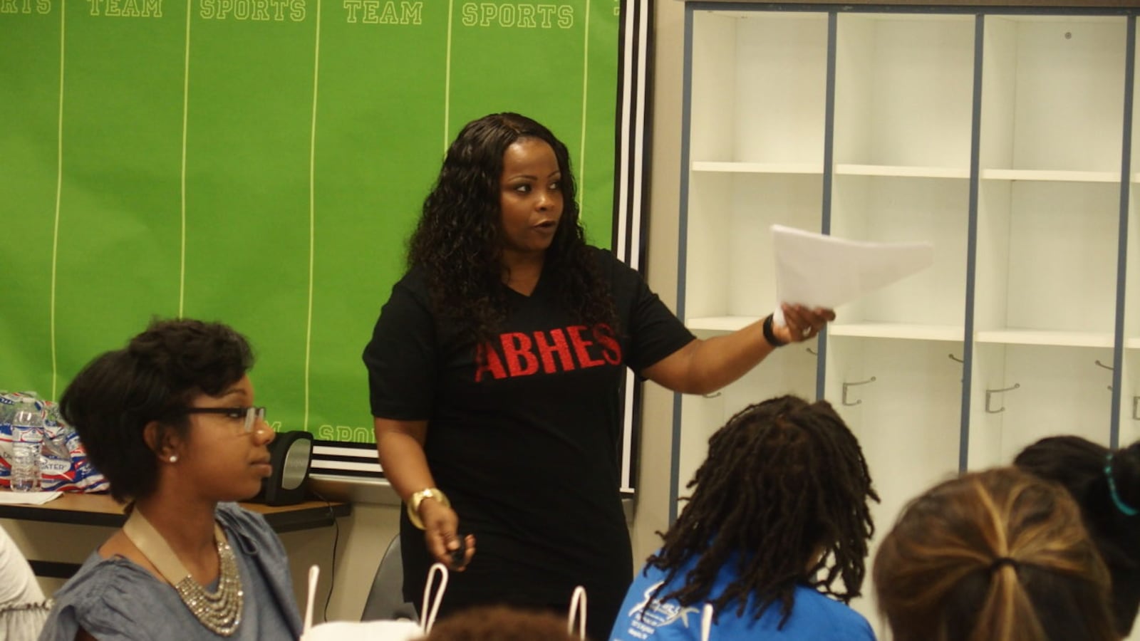 Principal Melody Smith discusses how students at A.B. Hill Elementary grew significantly in test scores.