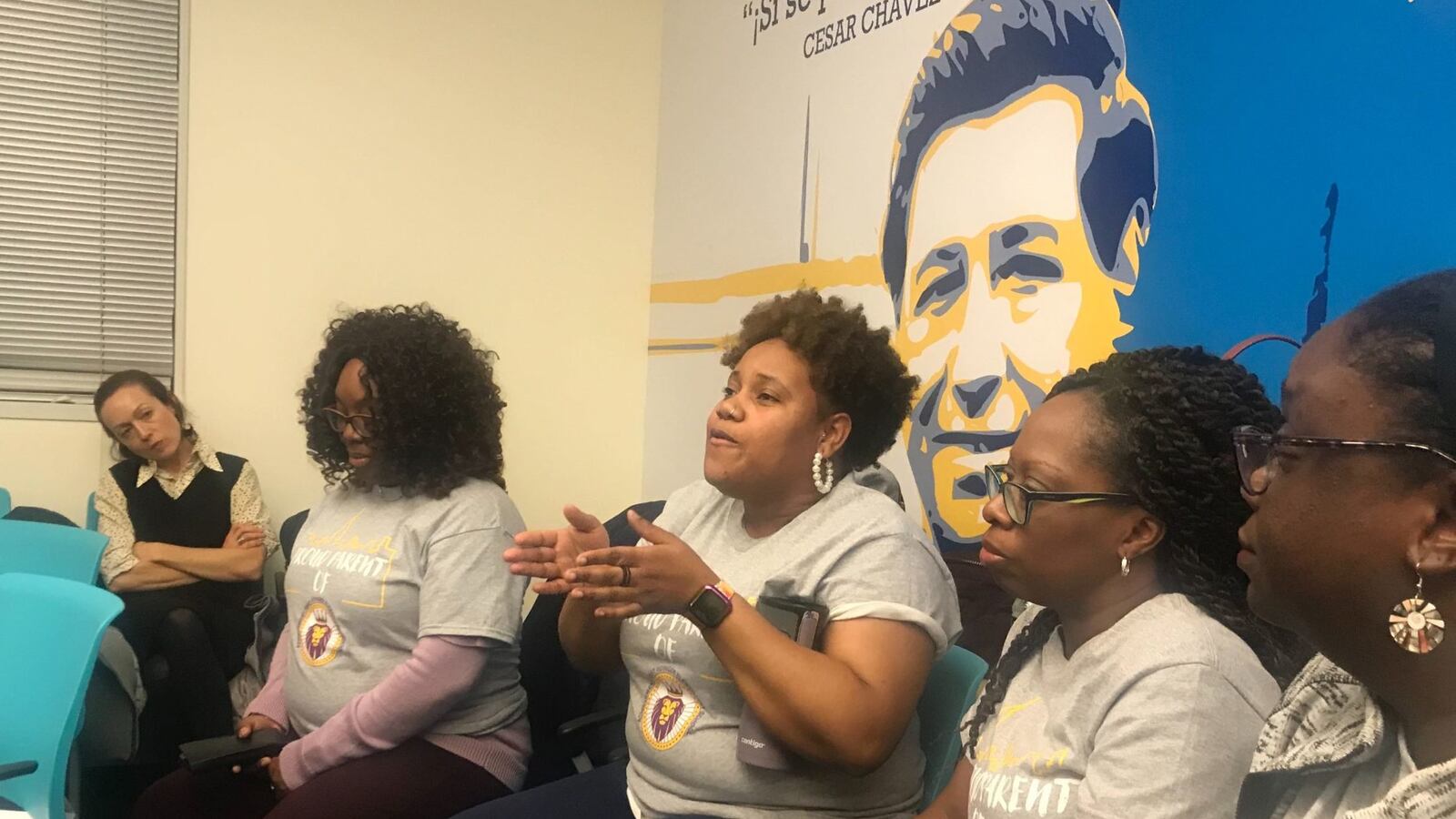 Parents pleaded with Achievement First officials to keep their Voyager elementary campus open.