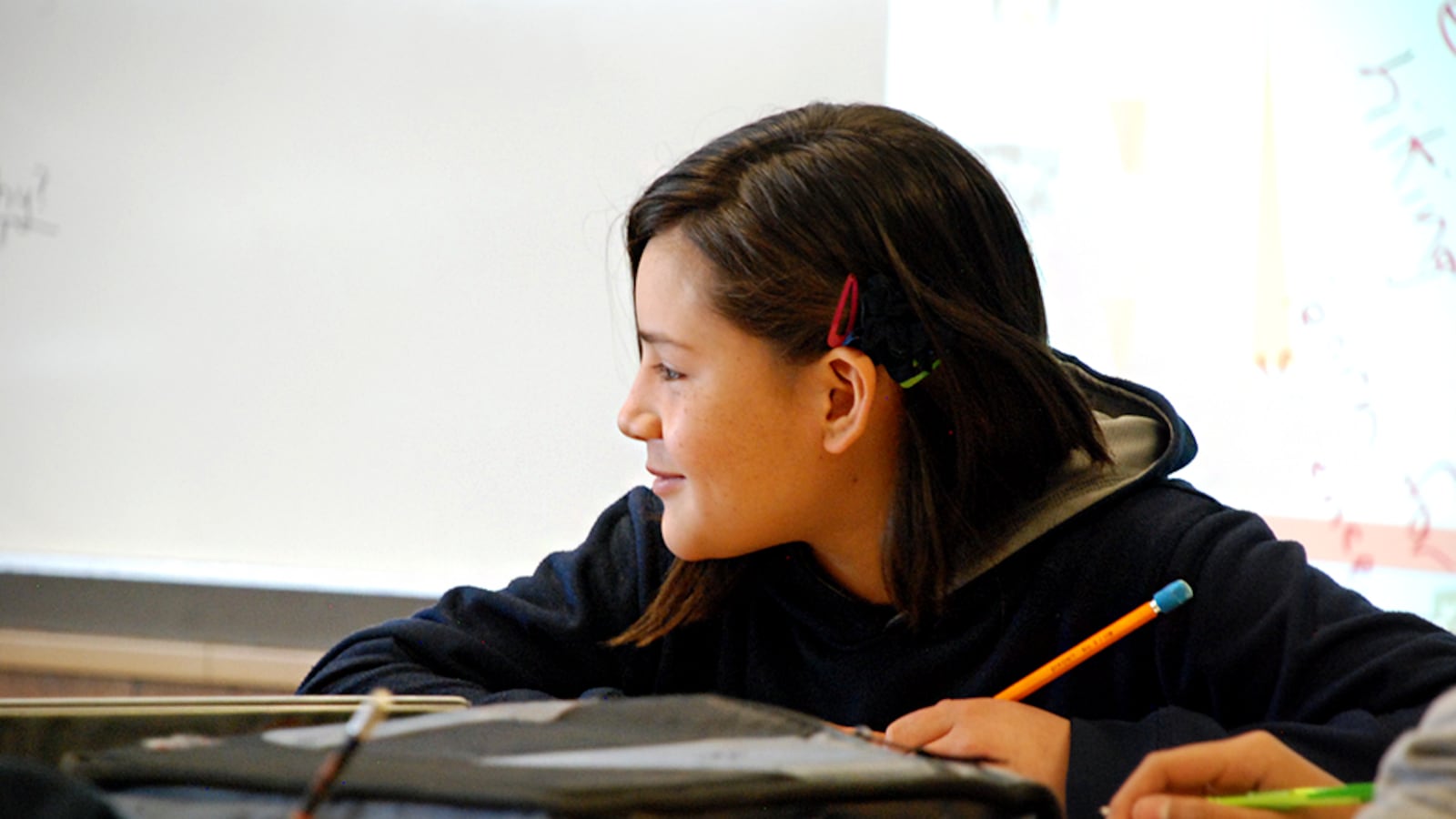 A new student at Scott Carpenter is learning English for the first time at the Adams County middle school.
