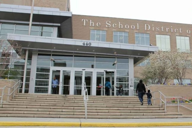 Exterior of the School District of Philadelphia building.