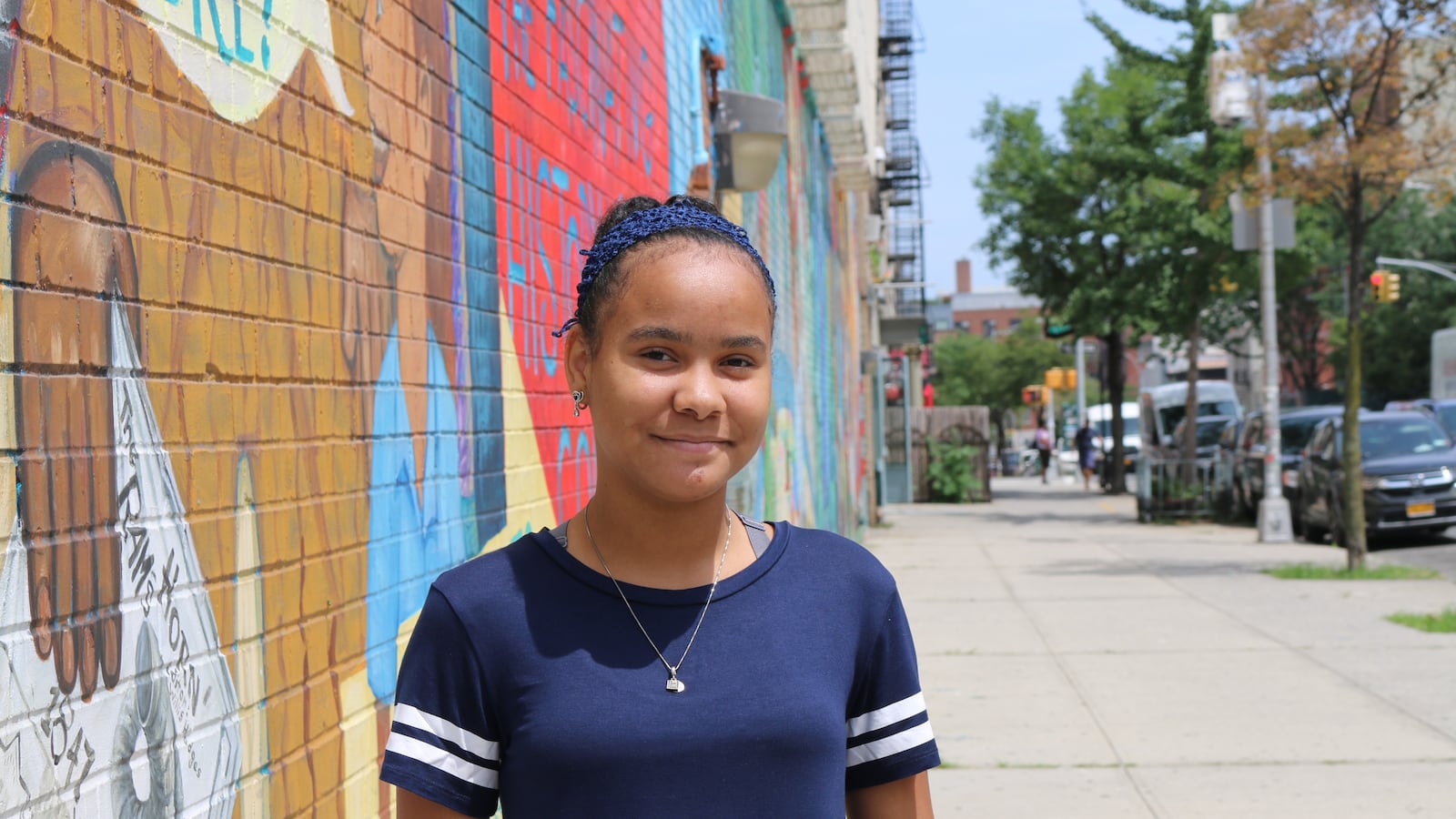 Anyely Rijo, an immigrant from the Dominican Republic, is on M.S. 50's bilingual debate team.