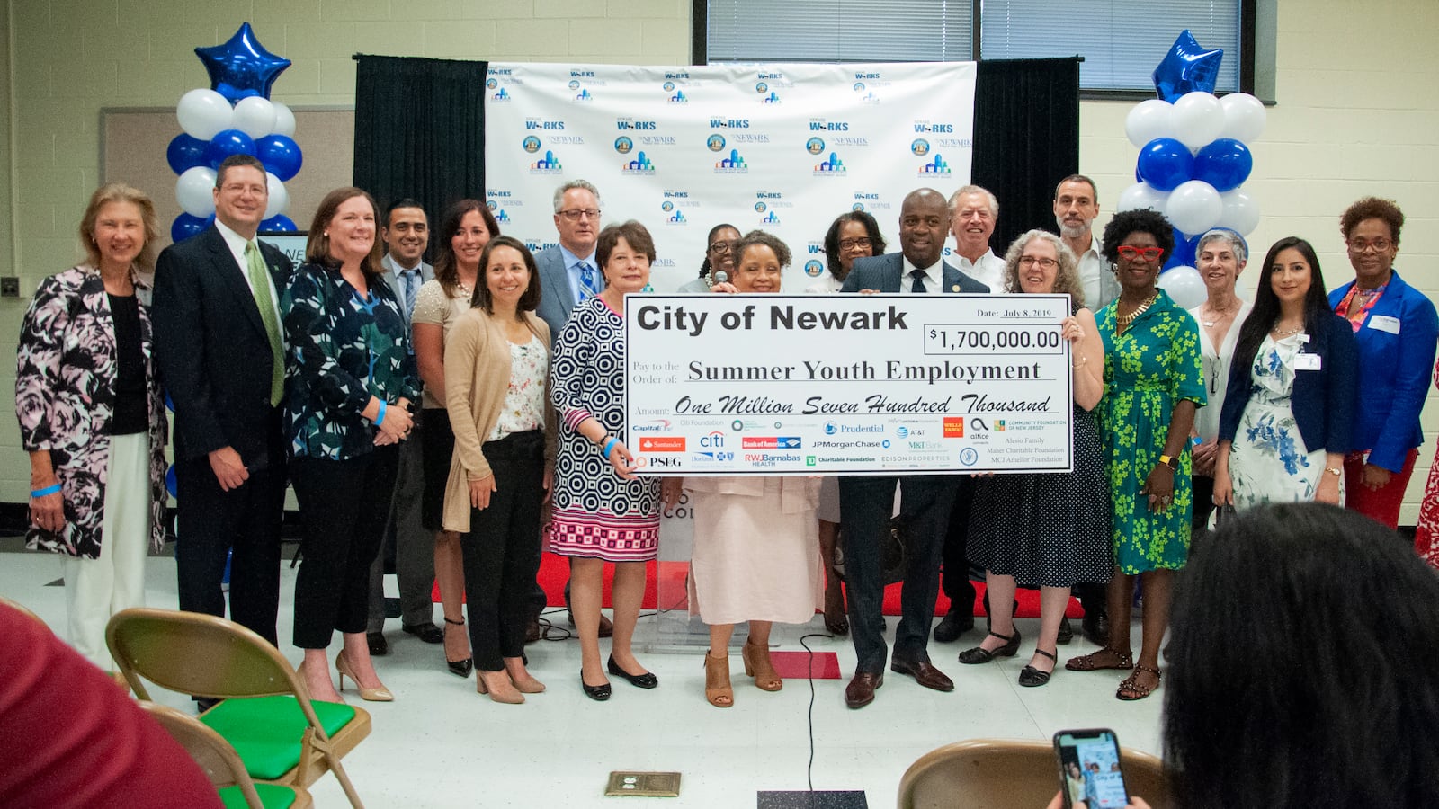 Through a public-private partnership, about $3 million in total was raised to support the city's summer youth employment program. Grant funds comprised $1.7 million of the amount.