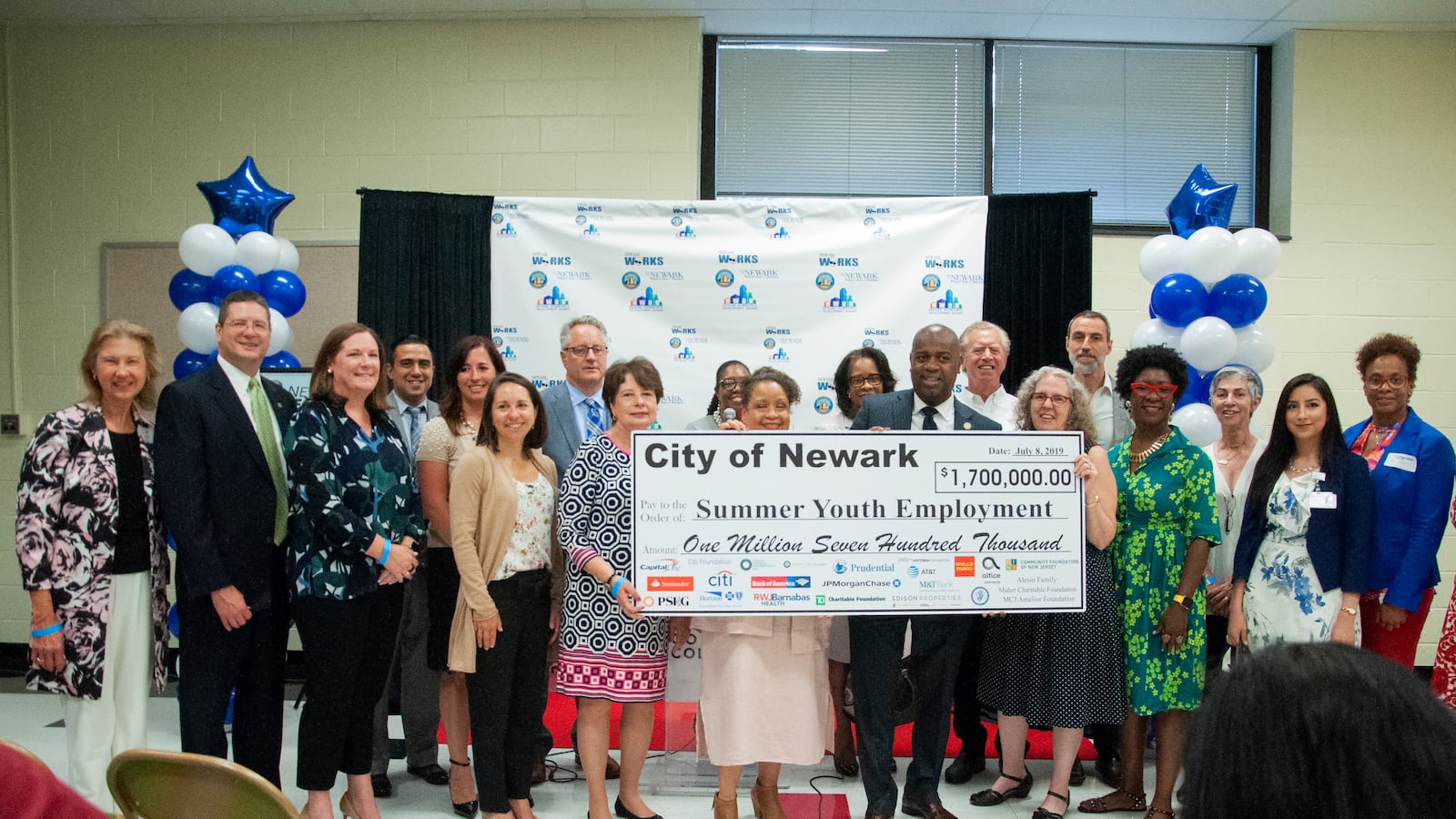 Through a public-private partnership, about $3 million in total was raised to support the city's summer youth employment program. Grant funds comprised $1.7 million of the amount.