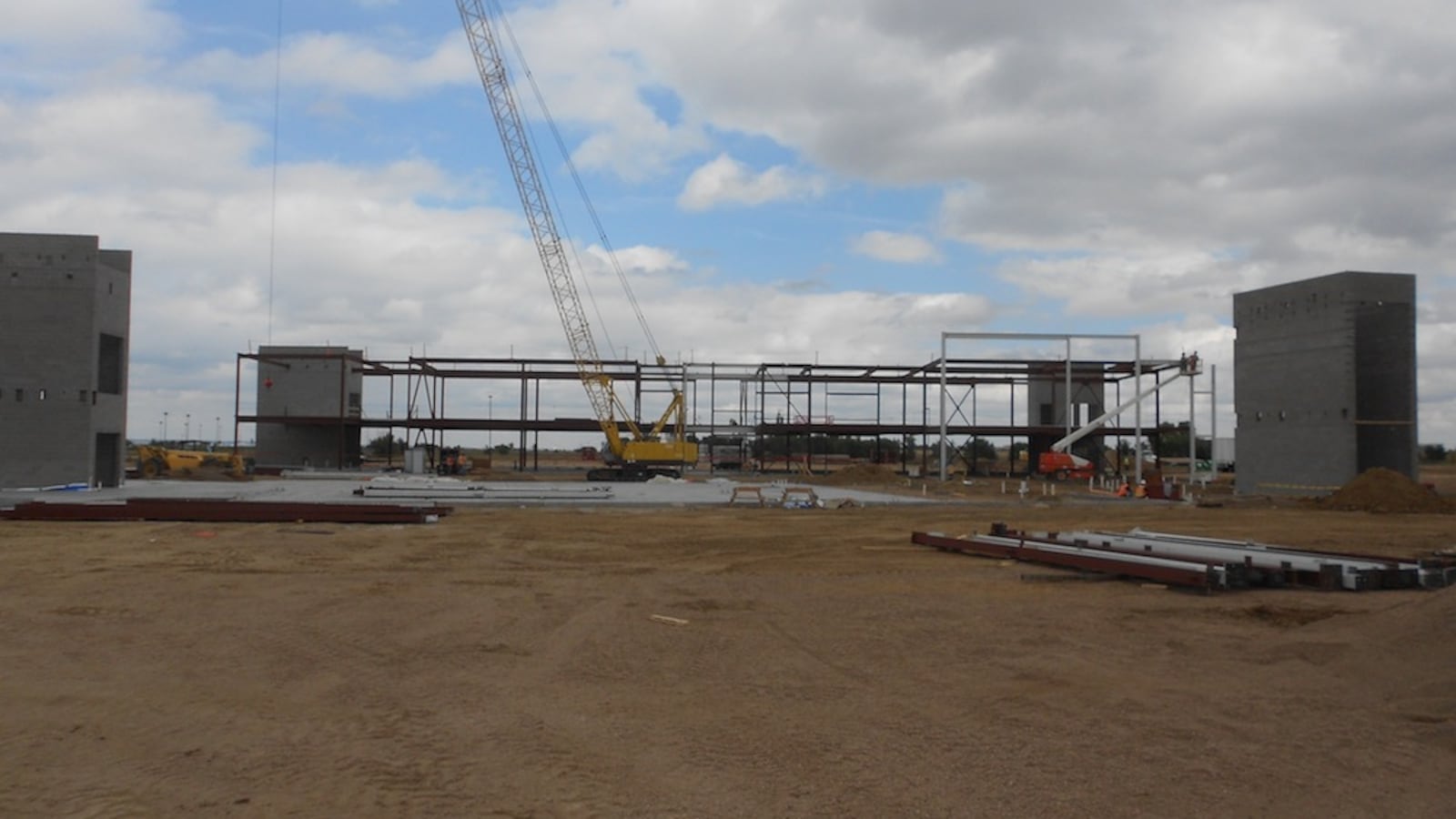 Northfield High School rises from the ground