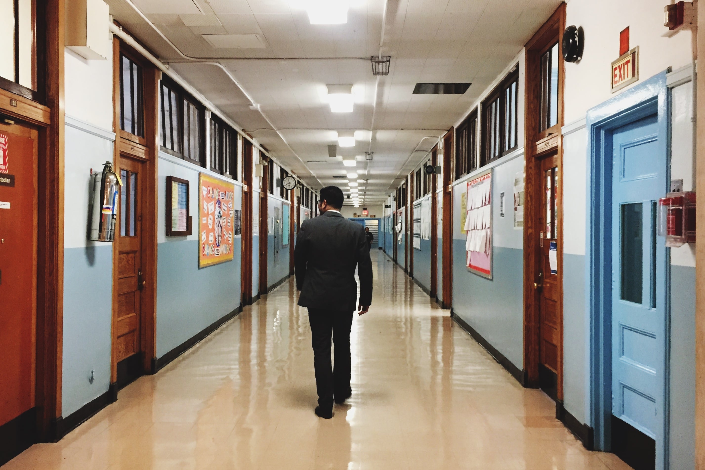 Manalo walks through the hallways of QIRT periodically throughout the day, dropping into classes and speaking with his students