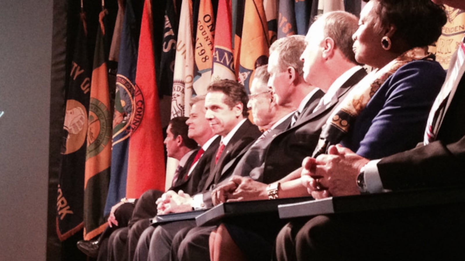 Legislative leaders from Gov. Andrew Cuomo's State of the State speech in January.