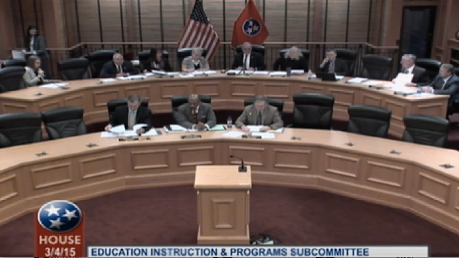 Tennessee lawmakers convene in committee on Wednesday to discuss education bills, including the Common Core State Standards.