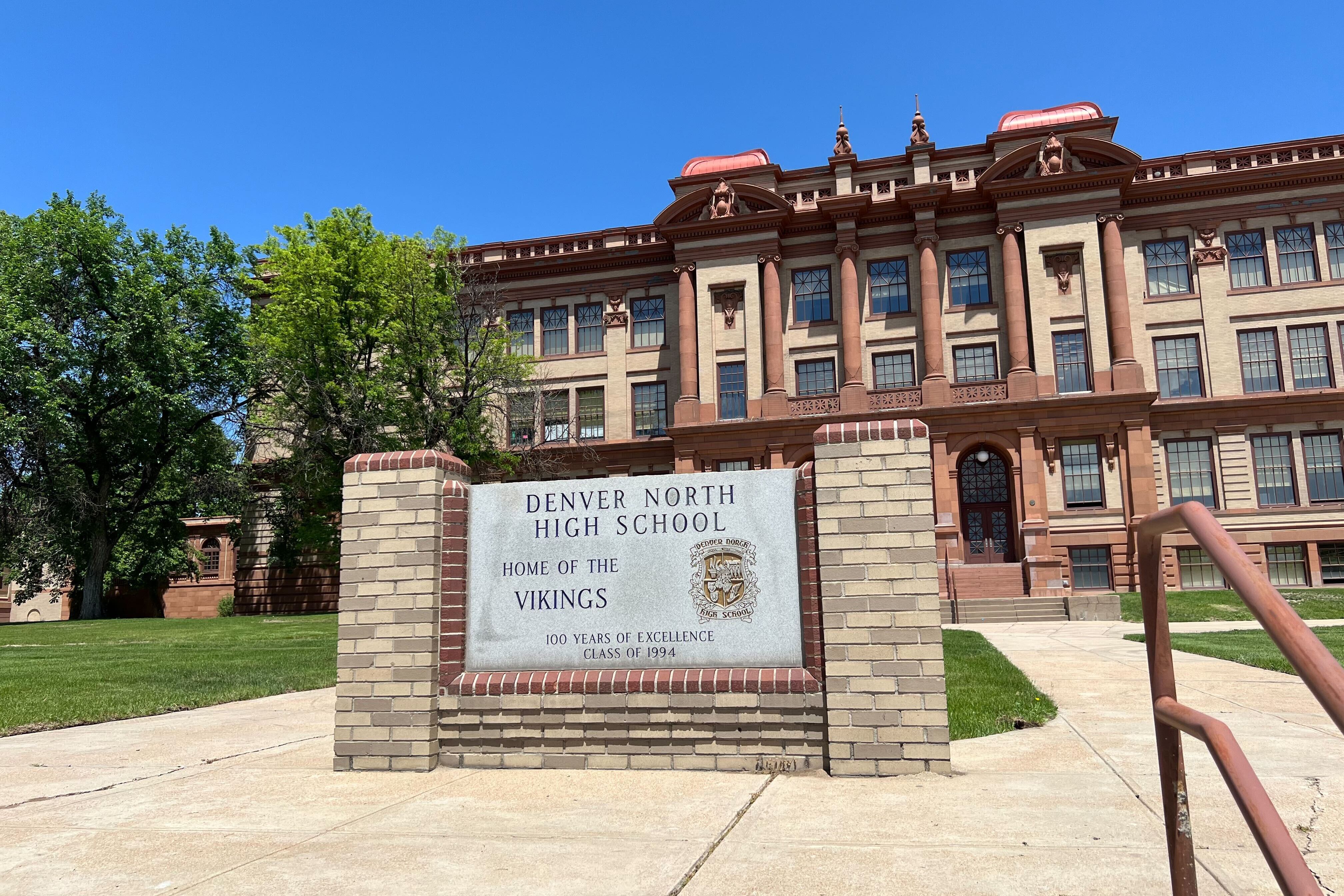 The outside of a school.