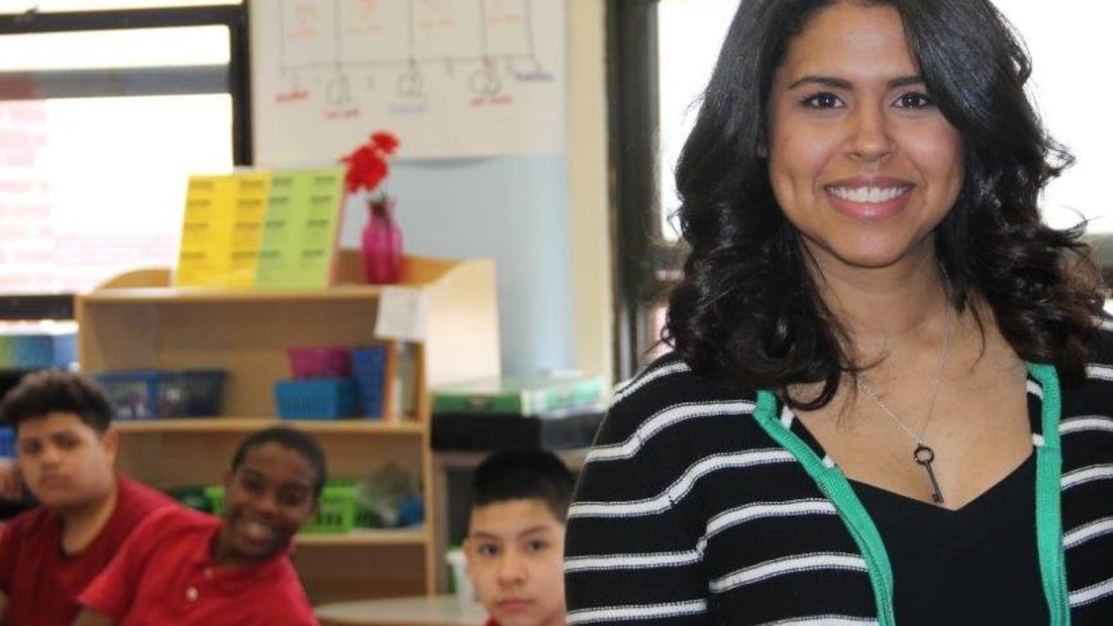 Carolyn Garcia is a seventh-grade math teacher at Abington Avenue School in Newark.