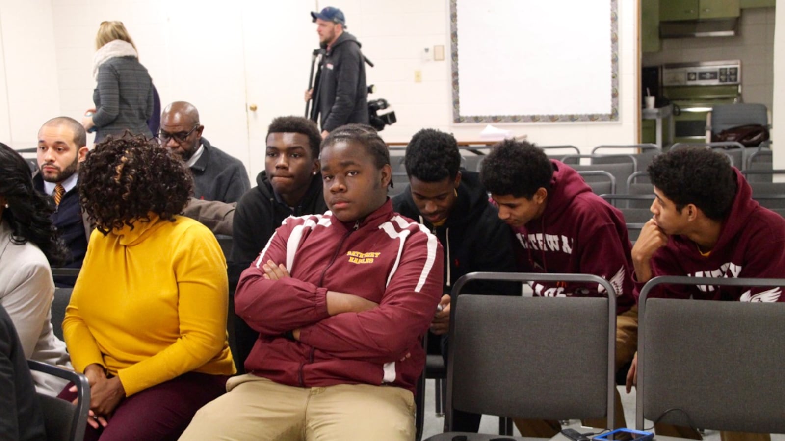 About a dozen Gateway University students and families were in attendance on Monday.